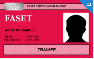 FASET CSCS Trainee card